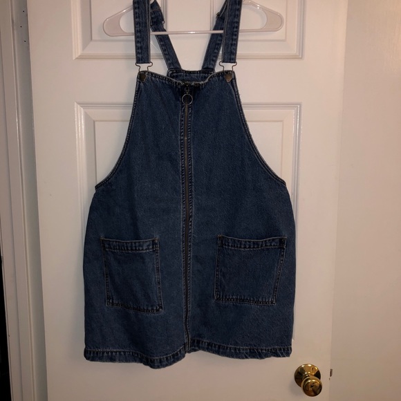 Denim overall dress - Picture 1 of 4